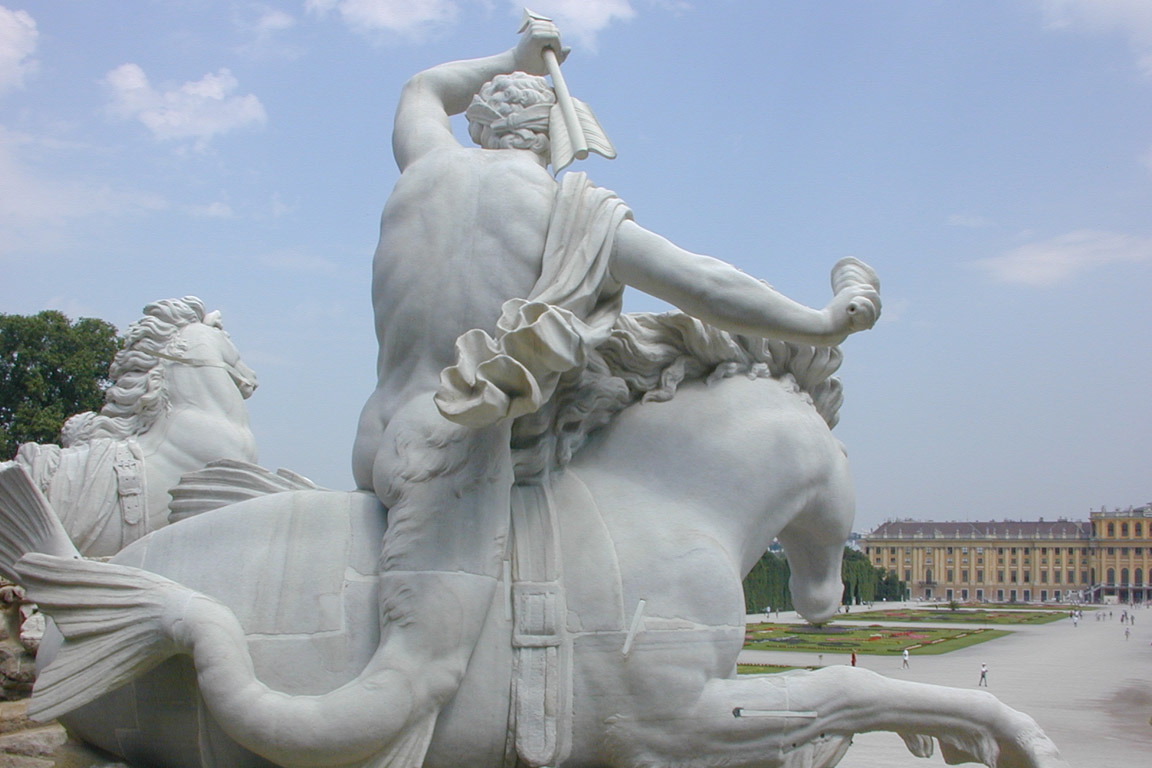 Statue in Schonbrunn Palace, Vienna